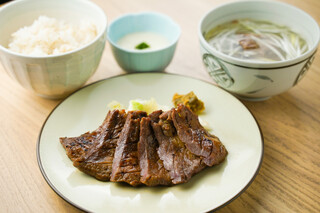 Morinomiyako Tasuke - 牛たんセット（3枚）Grilled Beef Tongue Set