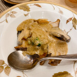 こまつ - 鮑と木の子の肝ソース