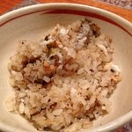 QusQus - ◆ご飯◆若鮎の炊き込みご飯、味噌汁、お漬物