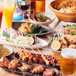 Our most popular item! All-you-can-eat Seafood, Yakitori (grilled chicken skewers), and 100 special dishes!