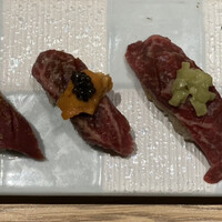 肉寿司 肉和食 KINTAN コレド室町 - 牛肉寿司 5種