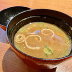 Atsugiri Tonkatsu Gyuu Katsu Yoshihei - なめこのお味噌汁