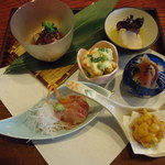 ゆうがた - 2,000円ランチの前菜盛り合わせ