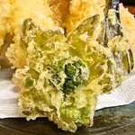蕎麦 太海野 - ふきのとうの天ぷら