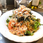 ゴメンネJIRO - ◯ 和風サラダ　450円　ドレッシングと関西名物味付け海苔がうまくまとまってます。めっちゃ美味しいやん。