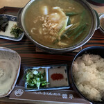 風流うどん料理 源平 - カレー煮込み定食