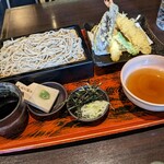 九頭龍蕎麦 - 海老天ざる蕎麦