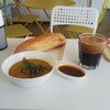 Bochan Chaten - 牛の内臓のバインミーとブラックコーヒー(850円＋400円)