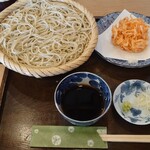 石碾蕎麦　おもだか - 桜えびのかき揚げそば　2,000
