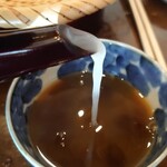 石碾蕎麦　おもだか - 濃いめの蕎麦湯