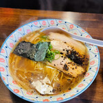 自家製麺 カミカゼ - 醤油焦がしネギラーメン　大　900円