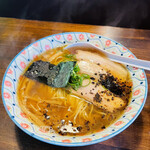 自家製麺 カミカゼ - 醤油焦がしネギラーメン　大　900円