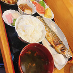 喜代 - Bサバ塩焼き＋ミニ刺身¥1,300税込 平日ランチ