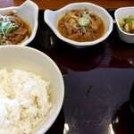山田うどん - パンチ食べ比べ定食