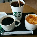 スターバックスコーヒー - ドリップコーヒーＳ　350円/コールドブリューコーヒー　485円／キャラメルマキアート　455円