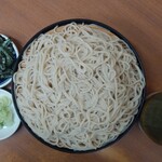 Soba Oomuraan - ざるそば770円大盛り110円全景