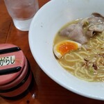 大山ラーメン・つけ麺 - 油とうがらし、イン。