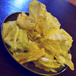 炭焼ホルモン専門店 べこぶた - お通し（４４０円）２０２３年３月