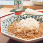 成生 - 汁に大根おろし