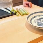 成生 - アスパラの断面