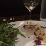 Sole di Italy - カルパッチョとカツオさん。