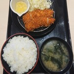Matsunoya - ささみかつ定食(ガーリックバター)