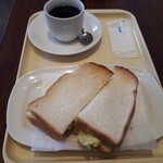 ドトールコーヒーショップ - モーニングセット４５０円：ハムタマゴサラダ＋ブレンド