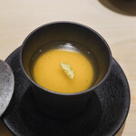 Sushi Nishizaki - のれそれ茶碗蒸、かつお出汁の餡