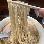 中華そば しば田 - 麺リフトアップ