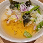 焼きあご煮干しらぁめん とびうお - 残りは割りスープで〆