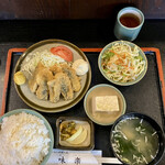 味楽 - いわしフライ定食900円税込ご飯大盛タルタルソースサービス