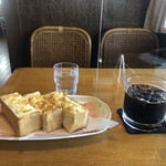 Higurashi - チーズトースト、アイス珈琲