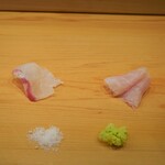 鮨 しゅん輔 - 脱水したカジキと鯛