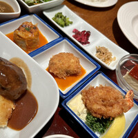 グリル満天星 麻布十番 新宿店 - ロールキャベツ、蟹コロッケ、エビフライ