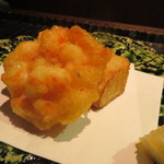 銀座 水野 - 車エビの掻き揚げ