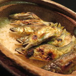 銀座 水野 - 鮎の炊き込みご飯