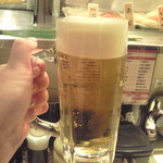 Uogashi Nihonichi Tachigui Sushi - 生ビール