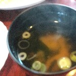 館野食堂 - 天丼の味噌汁