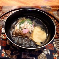 龍吟 - 鮑、しいたけ、花びらちらしお椀