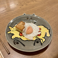 Grand Bleu Gamin - 地玉子の目玉焼き、焼きリゾット