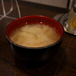 Asahi Ken - 【カツ丼@税込1,150円】味噌汁