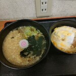 蕎麦たつ - カツ丼セット¥690