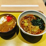 Jikaseimen Uchisoba - 朝定食　朝食カレーセット¥450