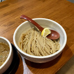 ソライロ - 麺は冷水で〆られてます。