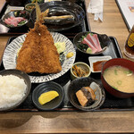 漁師家 大次郎丸 - 料理写真:特大地アジフライ定食