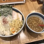 双麺 - 極太平打ちつけ麺900円謹製トッピング380円