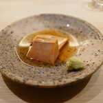 鮨 なんば - あん肝　良質な山葵との相性抜群