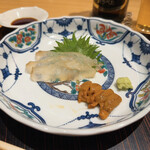 玄水 - 夜限定 大将にお任せ 16500円
      天然ヒラメの昆布締め