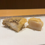 玄水 - 夜限定 大将にお任せ 16500円
      天ぷら  帆立、原木しいたけ