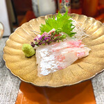 Shukou Mizuno - ◯ 真鯛の昆布締め950円　いい塩梅でした。